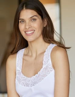 Débardeur Coton Et Dentelle - Lot De 2