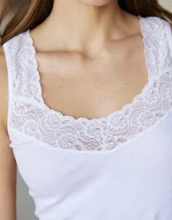 Débardeur Coton Et Dentelle - Lot De 2 -Boutique De Lingerie De Mode 700154 C01 zoomx vue3