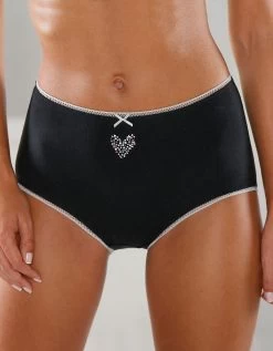 Culotte Forme Maxi Imprimée « Motifs Cœur » En Coton – Lot De 4 Assorties