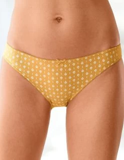 Slip Coton Imprimé "graphique" - Lot De 4 -Boutique De Lingerie De Mode 700203 C01 zoomx vue4