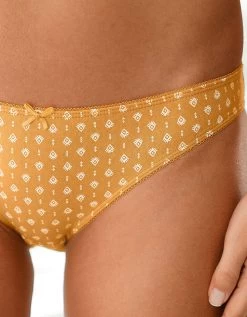 Slip Coton Imprimé "graphique" - Lot De 4 -Boutique De Lingerie De Mode 700203 C01 zoomx vue5