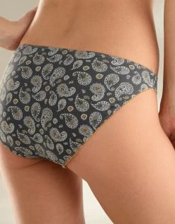 Slip Coton Imprimé Gamme "cachemire" - Lot De 4 -Boutique De Lingerie De Mode 700224 C01 zoomx vue4