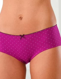 Shorty Imprimé «flocons» En Coton – Lot De 4 Assortis -Boutique De Lingerie De Mode 700312 C01 zoomx vue4