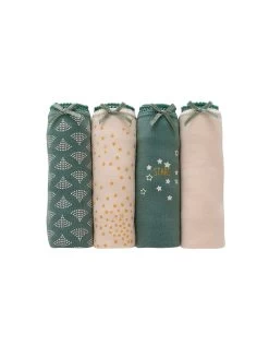 Culotte Coton Forme Shorty Imprimé Motifs « étoiles » Assortis– Lot De 4 -Boutique De Lingerie De Mode 700346 C00 zoomx vue5