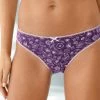 Slip Coton Imprimé Motif Floral Assorti – Lot De 4 -Boutique De Lingerie De Mode 700361 01