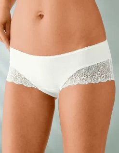 Shorty Uni Coton Stretch Et Dentelle - Lot De 3 9 Shorty Uni Coton Stretch Et Dentelle - Lot De 3 -Boutique De Lingerie De Mode 700420 C02 zoomx vue2