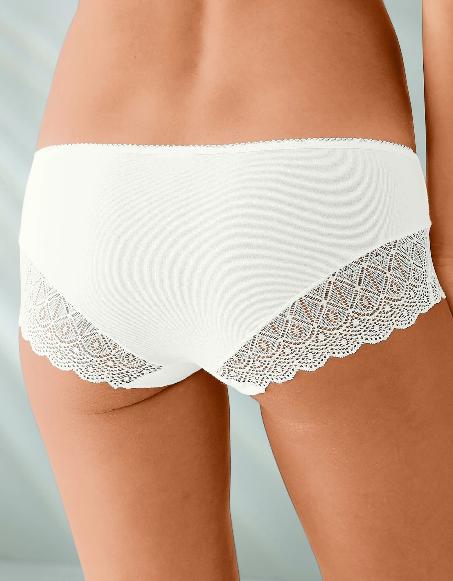 Shorty Uni Coton Stretch Et Dentelle - Lot De 3 7 Shorty Uni Coton Stretch Et Dentelle - Lot De 3 – Image 5