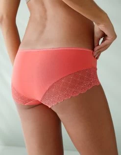 Shorty Coton Stretch Imprimé Et Dentelle - Lot De 3 -Boutique De Lingerie De Mode 700423 C01 zoomx vue6