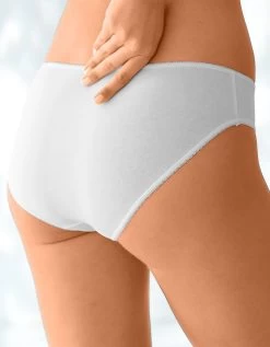 Culotte Forme Midi Coton Stretch - Lot De 4 -Boutique De Lingerie De Mode 700427 02 2