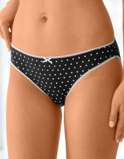 Slip Coton Imprimé Motifs à Pois Assortis – Lot De 4