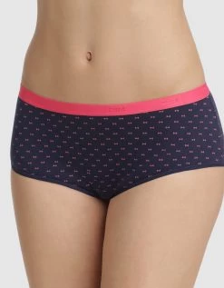 DIM Slip Forme Boxer"Les Pockets" Coton Stretch Imprimé Et Uni Rose- Lot De 3 -Boutique De Lingerie De Mode 700461 C01 zoomx vue3
