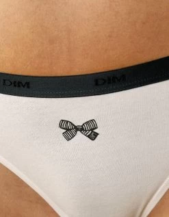 DIM Slip "Les Pockets" Coton Stretch Imprimé "noeuds" Lot De 3 +1 GRATUIT(1) -Boutique De Lingerie De Mode 700474 C01 zoomx vue5