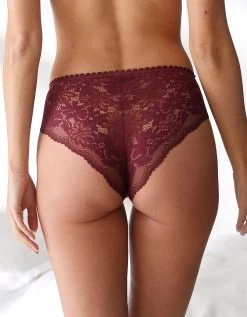 Culotte Forme Tanga Taille Haute Microfibre Et Dentelle Stretch - Lot De 2 -Boutique De Lingerie De Mode 700484 C01 zoomx vue7