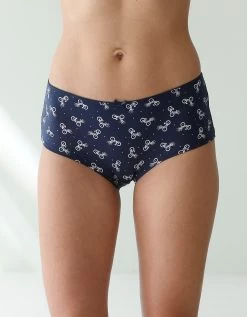 Shorty Coton Imprimé "bicyclette" - Lot De 4 -Boutique De Lingerie De Mode 700488 C01 zoomx vue4