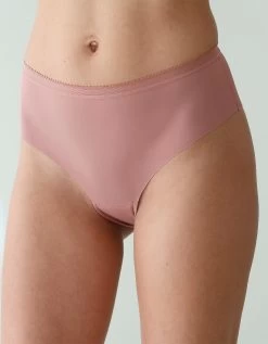 Culotte Invisible Forme Tanga Taille Haute En Microfibre - Lot De 3 -Boutique De Lingerie De Mode 700510 C01 zoomx vue4