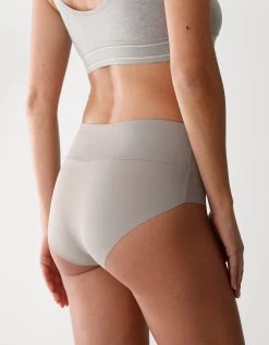 Culotte Taille Haute Grand Confort Invisible - Lot De 2 12 Culotte Taille Haute Grand Confort Invisible - Lot De 2 -Boutique De Lingerie De Mode 700515 C01 zoomx vue5