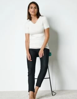 Tee-shirt Manches Courtes Chaleur Seconde Peau Et Détails Dentelle -Boutique De Lingerie De Mode 700523 C02 zoomx vue3