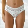 Culotte Coton Stretch Ceinture Dentelle - Lot De 2 Uni Et Imprimé -Boutique De Lingerie De Mode 700551 C01 zoomx