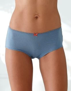 Culotte Coton Forme Shorty Imprimé Motifs « Cerises » Assortis– Lot De 4