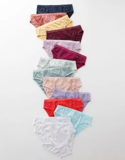 Culotte Midi Dentelle - Lot De 3 -Boutique De Lingerie De Mode 700560 C01 zoomx vue5