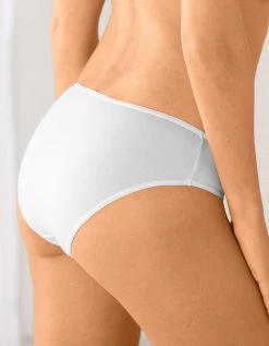 Culotte Forme Midi En Coton Extensible Uni - Lot De 10 -Boutique De Lingerie De Mode 700566 C01 zoomx vue4