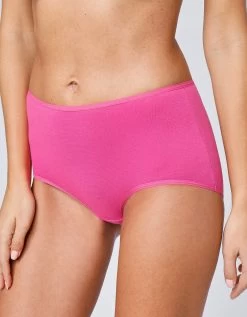 Culotte Forme Maxi En Coton Extensible Uni – Lot De 10