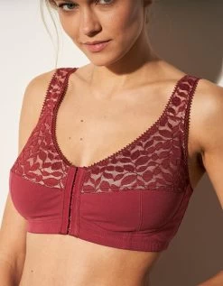 Soutien-gorge Dentelle Et Coton Ouverture Devant - Sans Armatures -Boutique De Lingerie De Mode 701569 C00 zoomx vue3