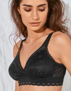 Playtex Soutien-gorge Coeur Croisé Féminin Dentelle Recyclée - Sans Armatures