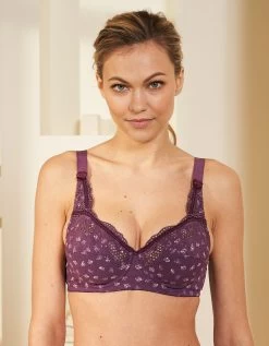 Soutien Gorge Forme Emboîtante Imprimé "fleurettes" Brodé Olbia - Avec Armatures