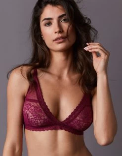 Soutien-gorge Forme Triangle Dentelle Stretch Et Plumetis Talara - Sans Armatures