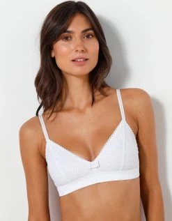 Soutien-gorge Forme Triangle Microfibre Et Dentelle- Sans Armatures -Boutique De Lingerie De Mode 701984 C01 zoomx vue5