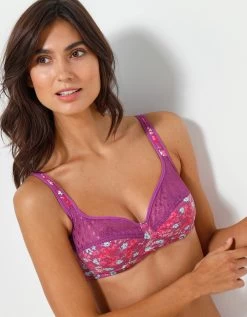 Soutien-gorge Coton Imprimé Fleuri Coria - Sans Armatures