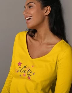 Tee-shirt De Pyjama Manches Longues Imprimé Estrella -Boutique De Lingerie De Mode 703024 C01 zoom detailRFP