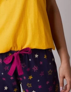 Pantacourt De Pyjama Imprimé étoiles Estrella - Coton -Boutique De Lingerie De Mode 703025 C01 zoomx vue3