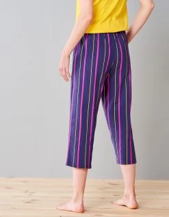 Pantacourt De Pyjama Imprimé Rayé Estrella - Coton -Boutique De Lingerie De Mode 703026 C01 zoomx vue3