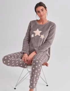 Pyjama Pantalon Polaire, Toucher Peluche