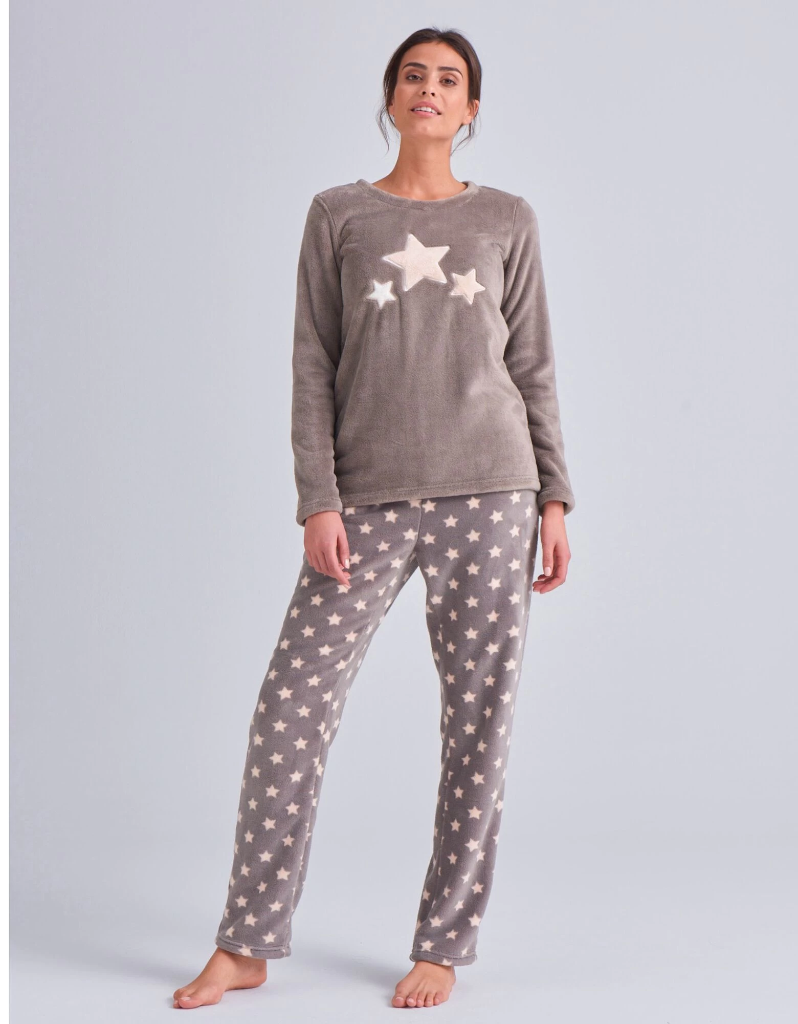 Pyjama Pantalon Polaire, Toucher Peluche 4 Pyjama Pantalon Polaire, Toucher Peluche – Image 2