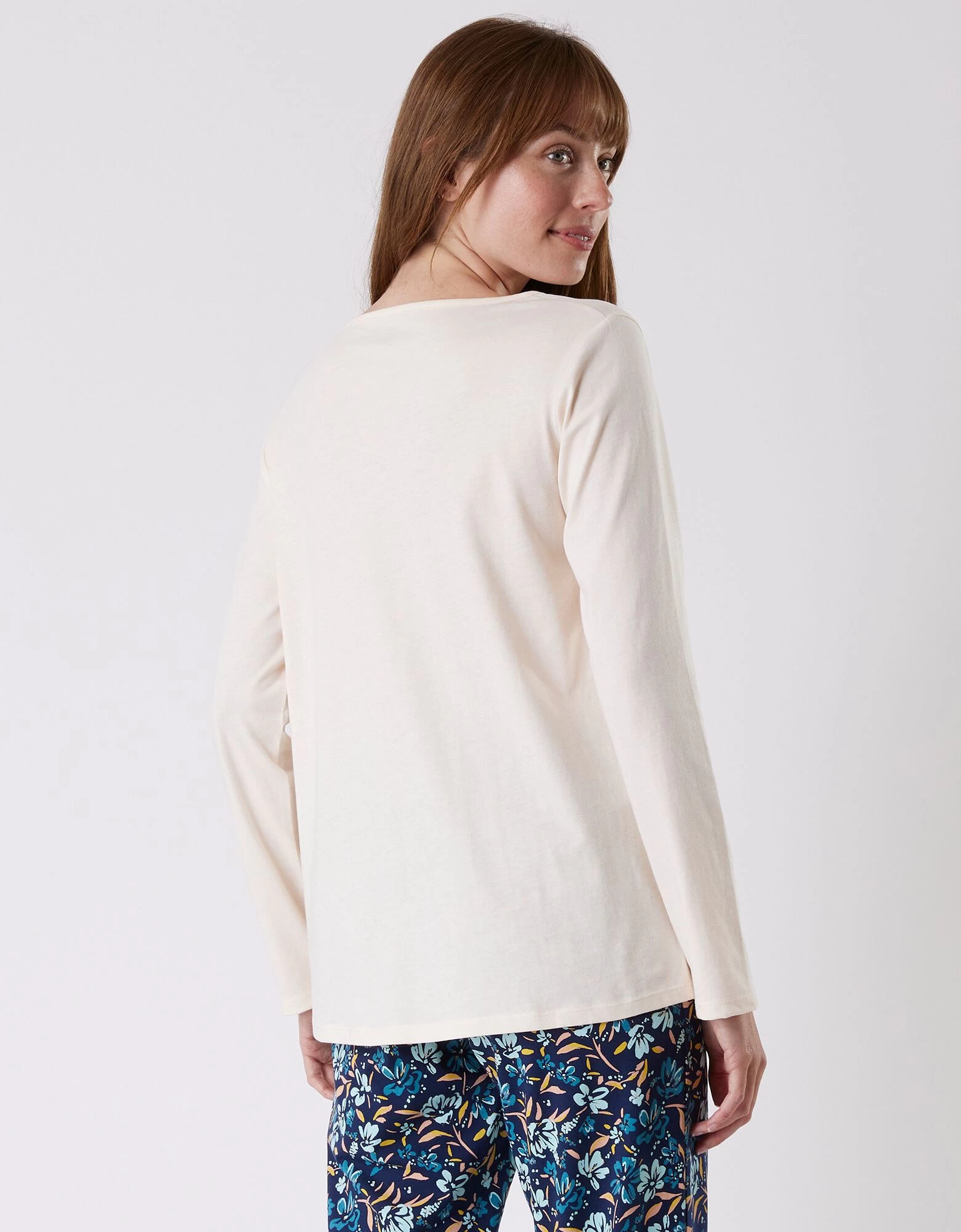 Tee-shirt Pyjama Manches Longues Imprimé Placé "jardin Secret" 4 Tee-shirt Pyjama Manches Longues Imprimé Placé "jardin Secret" – Image 2