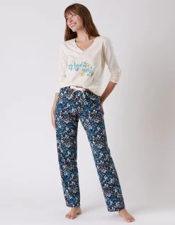 Tee-shirt Pyjama Manches Longues Imprimé Placé "jardin Secret" 14 Tee-shirt Pyjama Manches Longues Imprimé Placé "jardin Secret" -Boutique De Lingerie De Mode 703072 C01 zoomx vue6
