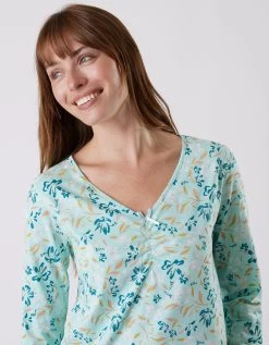 Tee-shirt Pyjama Manches Longues Imprimé Floral -Boutique De Lingerie De Mode 703073 C01 zoomx vue4