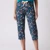 Pantalon Court Pyjama Imprimé Floral -Boutique De Lingerie De Mode 703075 C02 zoomx