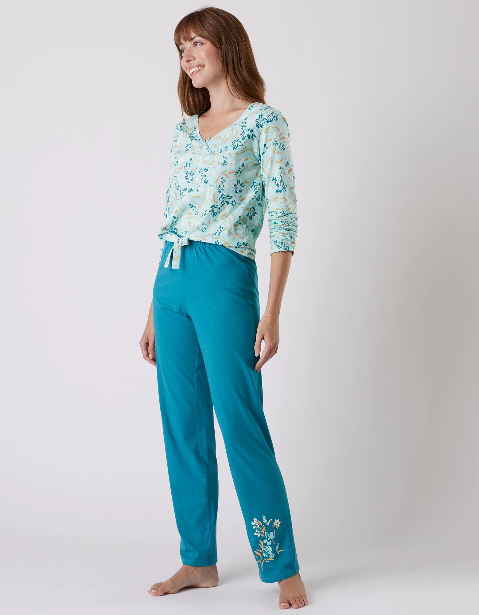 Pantalon Pyjama Coton Imprimé "jardin Secret" 5 Pantalon Pyjama Coton Imprimé "jardin Secret" – Image 3