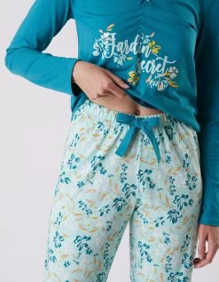 Pantalon Pyjama Coton Imprimé Floral -Boutique De Lingerie De Mode 703077 C01 zoomx vue4