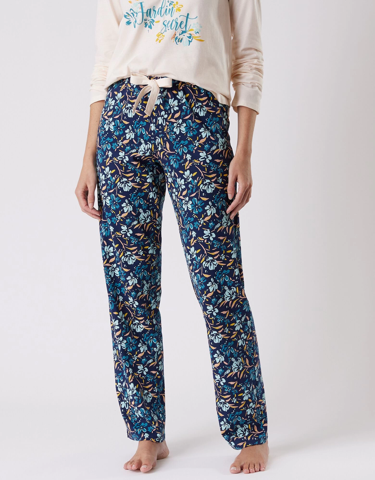 Pantalon Pyjama Coton Imprimé Floral 3 Pantalon Pyjama Coton Imprimé Floral