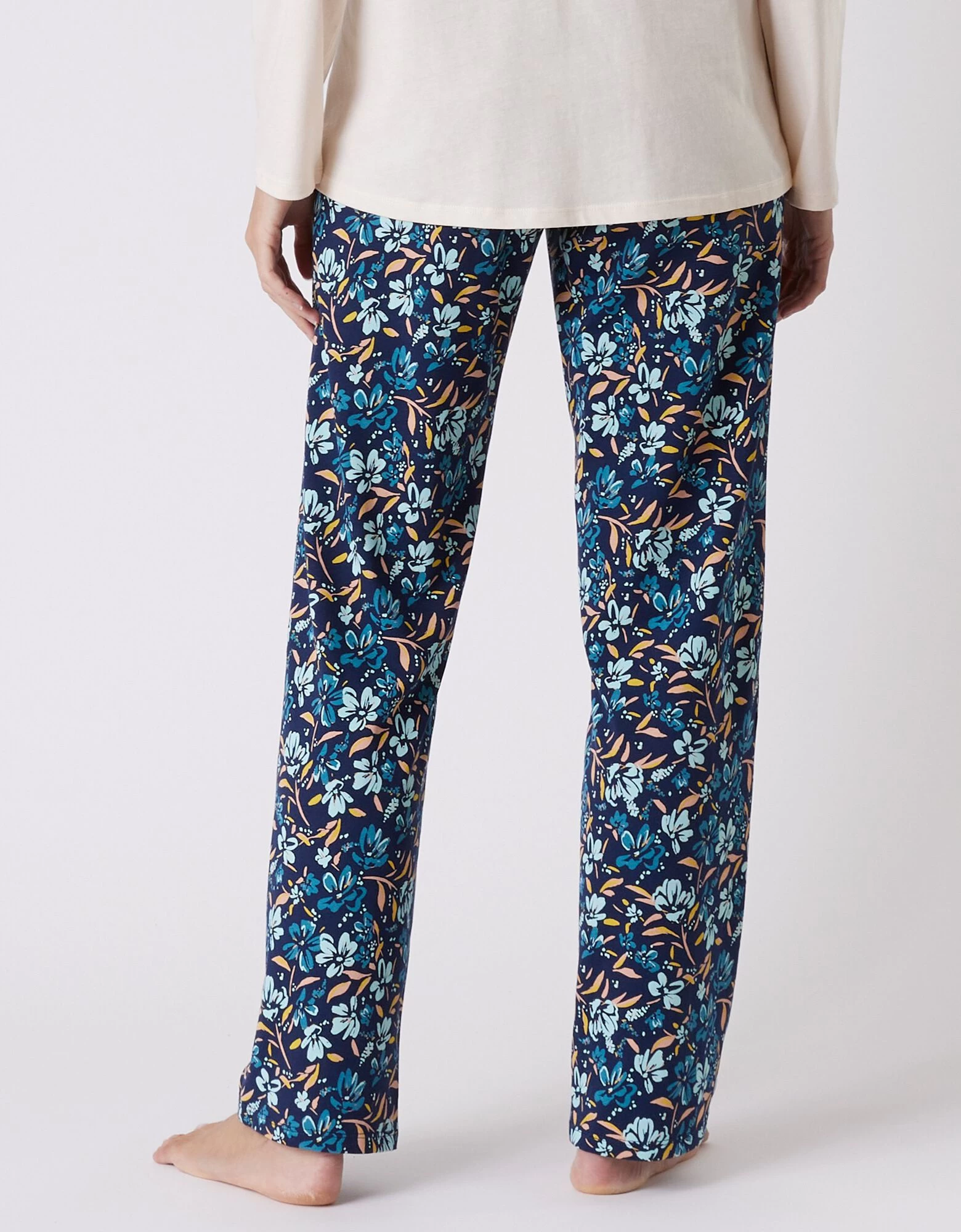 Pantalon Pyjama Coton Imprimé Floral 4 Pantalon Pyjama Coton Imprimé Floral – Image 2