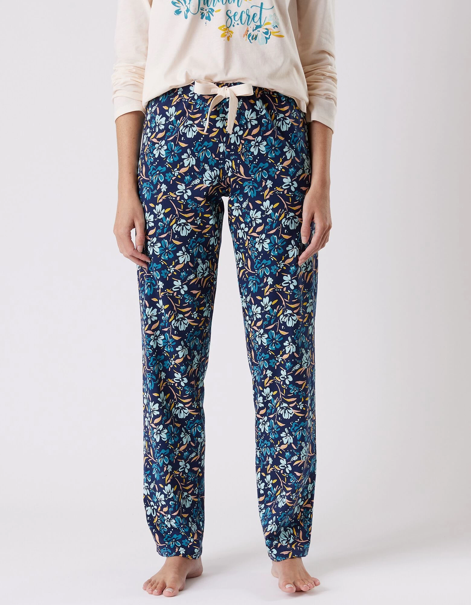 Pantalon Pyjama Coton Imprimé Floral 8 Pantalon Pyjama Coton Imprimé Floral – Image 6