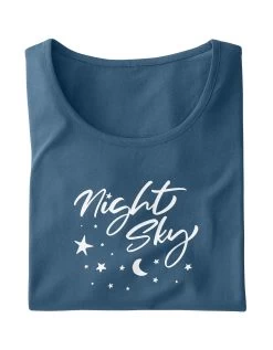 Chemise De Nuit Version Longue – Imprimé Night Sky -Boutique De Lingerie De Mode 703143 C01 zoomx vue5