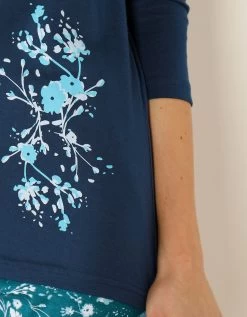 Tee-shirt Manches Longues – Marine -Boutique De Lingerie De Mode 703146 C01 zoom detailRFP