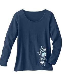 Tee-shirt Manches Longues – Marine -Boutique De Lingerie De Mode 703146 C01 zoomx vue7