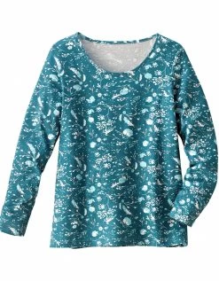 Tee-shirt Manches Longues – Fleuri émeraude 11 Tee-shirt Manches Longues – Fleuri émeraude -Boutique De Lingerie De Mode 703148 C01 zoomx vue5